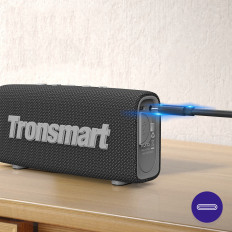Tur trådløs Bluetooth-høyttaler 5.3 Vanntett IPX7 10W Svart