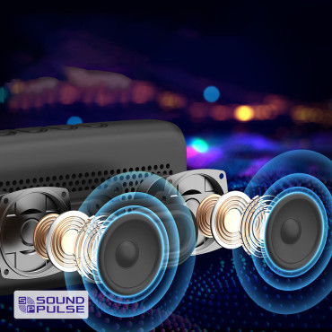 Transporte inalámbrico Bluetooth Speaker 5.3 Impermeable IPX7 10W VERDE CAMOUFLE