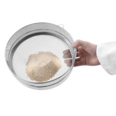 Kaksinkertaiset makeiset jauhemaisen sokerin seulomiseksi. 247mm teräs - Hendi 637791