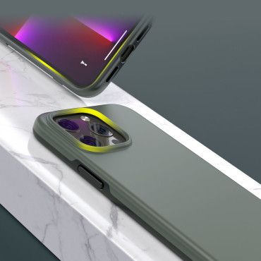 Caso para iPhone 13 Pro Max MFM Caso Anti-Drop Green