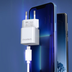 20W USB-nätverk laddare typ C vit