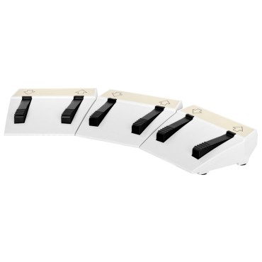 Foot drive for the Azzurro cosmetic chair, 3 arc motors — front view