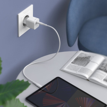20W USB tīkla lādētājs C tipa balts
