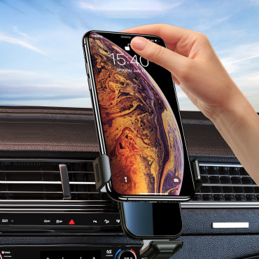 Indukčná nabíjačka s držiakom automobilov + magnetické čierne tipy