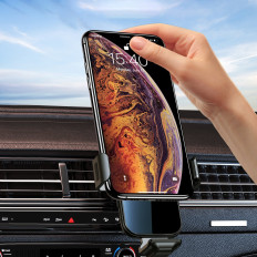 Indukčná nabíjačka s držiakom automobilov + magnetické čierne tipy
