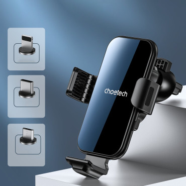 Induction charger with car holder + magnetic black tips