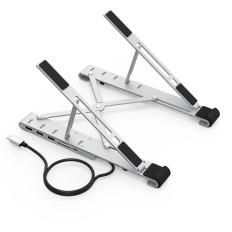 Stojanická stanica pre notebook PD USB-C HDMI 2xUSB-A 1xUSB-C 1XSD 1XTF čierna