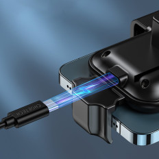 Indukčná nabíjačka s držiakom automobilov + magnetické čierne tipy