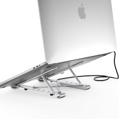 Stojanická stanica pre notebook PD USB-C HDMI 2xUSB-A 1xUSB-C 1XSD 1XTF čierna