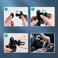 Inductie-oplader met autohouder + magnetische zwarte tips