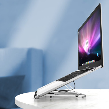 Stojanická stanica pre notebook PD USB-C HDMI 2xUSB-A 1xUSB-C 1XSD 1XTF čierna