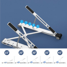 Stativstasjon for bærbar PD USB-C HDMI 2xusb-A 1xusb-C 1xSD 1XTF Svart