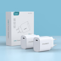 Carregador de rede Q5004 20W PD para iPhone 12 13 Set 2pcs branco