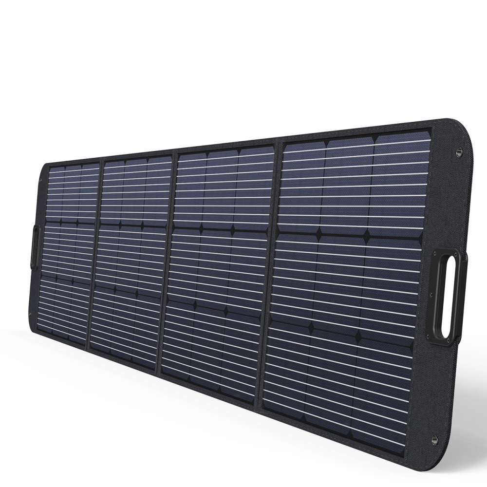 Solar Solar Charger 200W Bærbar Solar Panel Black
