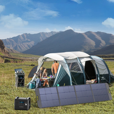 Solar Solar Charger 200w hordozható napelem fekete