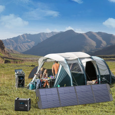 Solar Solar Charger 200w Portable Solar Panel Black