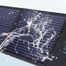 Caricabatterie solare solare 100W pieghevole USB-C 2xusb PD QC nero