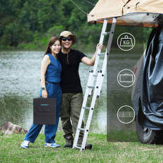 Solarni solarni punjač 100W preklapanje USB-C 2xusb PD QC crna