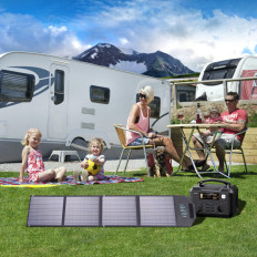 Solar Solar Laturi 100W taitettava USB-C 2xusb PD QC Musta