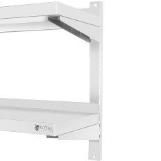 Vægforsegling Catering Hylde Dobbelt Dobbelt med justerbar stål 100 x 30 cm