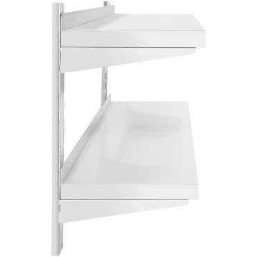 Wall-Sealing Catering Hylde Dobbelt Dobbelt med justerbar stål 120 x 40 cm