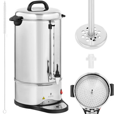 Brewer de chá de chá com um parafuso e uma bandeja de gotejamento 1550 em 15 l