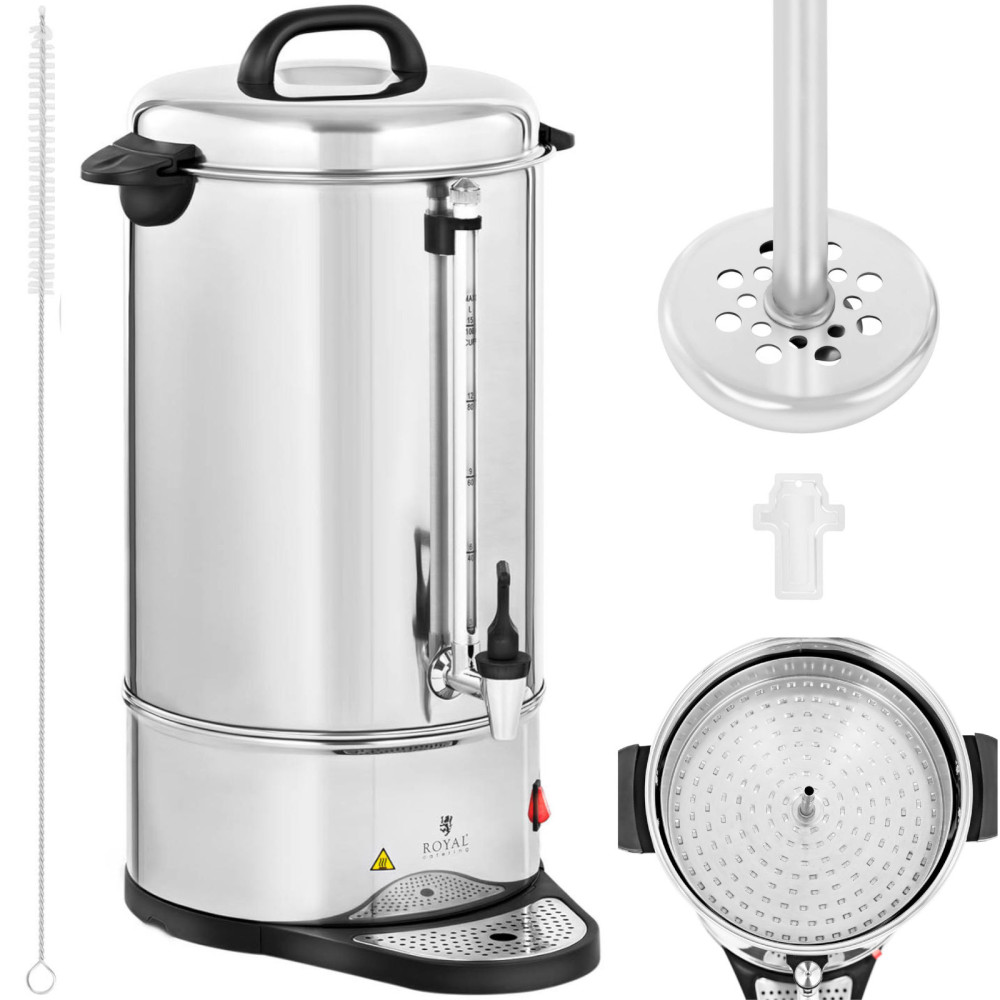 Brewer de chá de chá com um parafuso e uma bandeja de gotejamento 1550 em 15 l