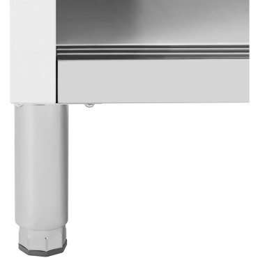 Gastronomijos stalas su spintele su plienu. 100 x 50 cm iki 330 kg