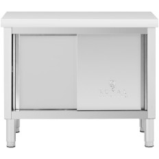 Gastronomijas tabula ar skapi ar atdzesētu tēraudu. 100 x 50 cm līdz 285 kg