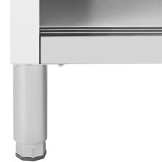 Gastronomijas tabula ar skapi ar atdzesētu tēraudu. 100 x 50 cm līdz 285 kg