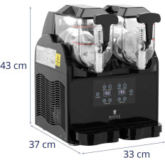 Graniter μηχανή ποτών Slush Sorbets Διπλό 380 σε 2 x 3 L