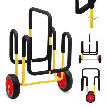 Dvigubo transporto vežimėlis 2 lentose. Supings