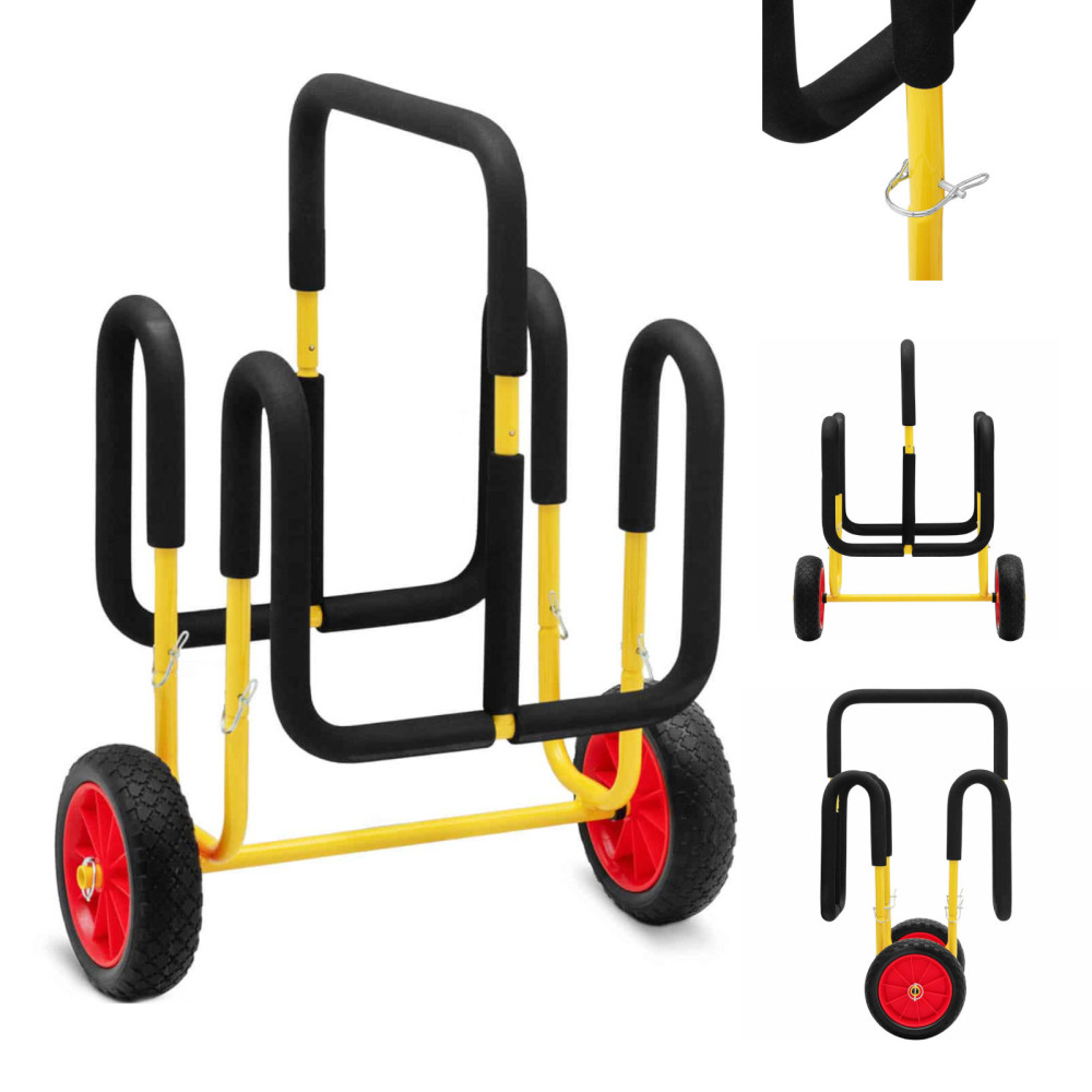 Dubbeltransportvagn på 2 brädor. Supings