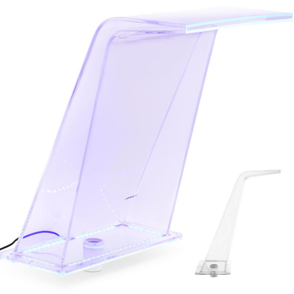 CASO DE CASO CON LUZ LED 45 cm Salida de agua 395 mm