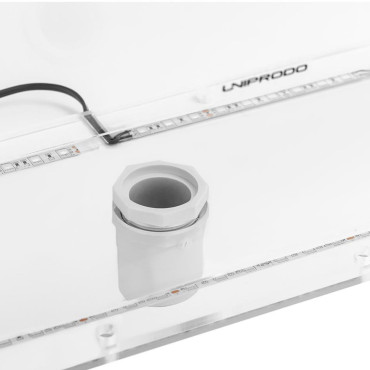 Bico de cachoeira com iluminação LED 45 cm de fluxo de água 395 mm