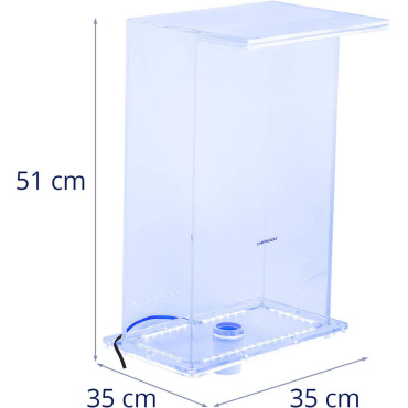 Vodopád Výtok s LED osvetlením 35 cm Odtok vody 310 mm