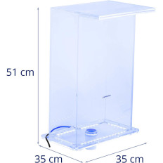 Watervaluitloop met LED-verlichting 35 cm Wateruitstroming 310 mm