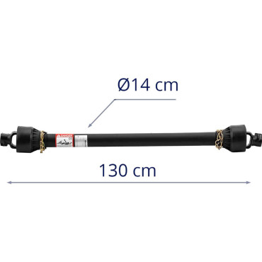 Roller võlli võimsus relee mööduv teleskoop 127-194 cm 1 3/8 '' 6 hammast