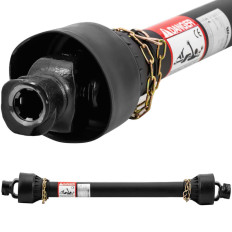 Roller võlli toiteregue mööduv teleskoop 101-141 cm 1 3/8 '' 6 hammast