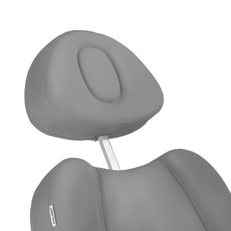 Electric cosmetic chair Azzurro 708a 4 motors gray Heated — close-up of the head
