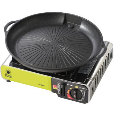 Grill Grill Grill Pan voor een gas- en barbecue-toeristenkachel