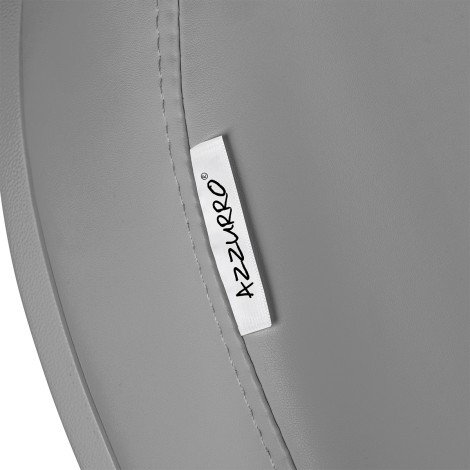 Cadeira elétrica cosmética Azzurro 708a 4 motores cinza com aquecimento — close-up da etiqueta