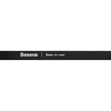 Kabeļu organizators Velcro Tape 1m melns