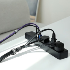 Kabel arrangör kardborreband 1m svart