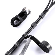 Organizador de cable Cinta de Velcro 1M Negro