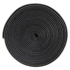 Kabeļu organizators Velcro Tape 3m melns