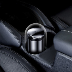 Popolník pre auto auto s sivým podsvietením