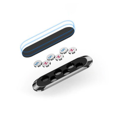 Magnetic handle on the telephone on the dashboard glued black