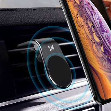 Magnetiskt handtag på telefonen för en ventilation rutig