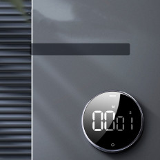 Roterande Timer Elektronisk Timer Timer Svart